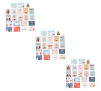 BUGUUYO 3 Ensembles Transferts de noël Heureux Cartes Fournitures étiqueter désactivé Mignon Carte de Noel personnalisée Carte Noel Christmas Card Feuille de brouillon Carte de Noël Papier