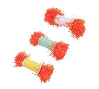 BUGUUYO 3 Pièces à mâcher Lapin interactif Bol de friandise pour Chien Balle Rat Rabbit Toys Dog Toys de Hamster de Dents pour Animaux de Compagnie Corde de Papier