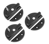 BUGUUYO 3 Pièces Boucle de boîte Ronde Verrouillage Bateau Marin loquet Robuste loquet de Porte de Rangement pour Camping-Car Coffre à écoutille Nylon renforcé Black