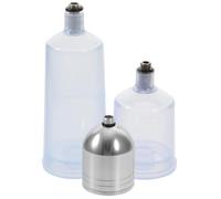 BUGUUYO 3 pièces Lot de Flacons Aérographe Verre Résistants Corrosion Réservoirs Rechargeables pour Peinture Modèle Nail Art et Décoration Gâteau
