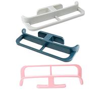 BUGUUYO 3 Pièces Rack De Rangement De Pantoufle Pendaison Bain Évacuation Organisateurs Étagère Séchage Les Serviettes Noir Multifonctionnel Monté Mur Épargnant Porte-Pantoufles PP