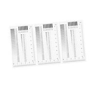 BUGUUYO 3 pièces Règle de Fissure pour Détection Défauts Jauge Transparente à Haute Précision Outil Portable pour Mesure Fissure Multi-industries