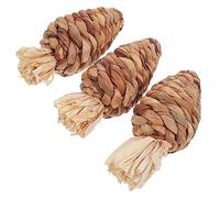 BUGUUYO 3pièces Jouet à Mâcher pour Lapin Et Hamster Herbe Carottes Balles De Jeu Jouets Molaire Faits Main Accessoires pour Petits Animaux