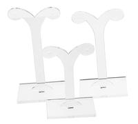 BUGUUYO 3pièces Présentoir à Boucles Oreilles Acrylique Support Stable Et Pratique Organisateur De Rangement pour Exposer Boucles Oreilles chez Magasin