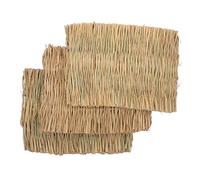 BUGUUYO 3pièces Tapis pour Lapin Lot de Tapis Herbe Naturelle pour Animaux De Compagnie Doux Et Pratique pour Nid