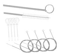 BUGUUYO 4 Ensemble Lot Outils Déboucheur Canalisation avec Brosse Nylon Flexible pour Évier Nettoyage Cheveux et Résidus Nettoyage Accessible Canalisations Étroites pour Évier Cuisine