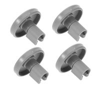 BUGUUYO 4 Pièces Accessoires De Poulie De Lave-vaisselle Roue Lave-vaisselle Inférieur Les Pièces Étagère Patin à Roulettes Corbeille Haut Universel Rondelle Remplacement Gris Plastique