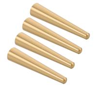 BUGUUYO 4 Pièces Brass Jewelry Box Feet Cone-Shaped Wood Tray Risers for Table Sofa Display