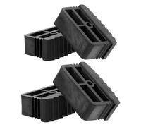 BUGUUYO 4 Pièces Embouts pour Échelle Caoutchouc Antidérapants Lot de Protection et Amortissement des Vibrations pour Escabeaux et Échelles à Marches