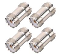 BUGUUYO 4 pièces Kit Adaptateurs Coaxiaux UHF Mâle-Femelle pour Radio Connecteurs Robustes Compatibles avec Récepteurs et Montage Femelle Extension de Portée et Large Compatibilité Audio