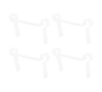 BUGUUYO 4 Pièces Pads Étanchéité pour Charnière de Porte Verre Tampons de Calage pour Pince Verre Joint Latéral Étanche pour Porte de Accessoires de Remplacement pour Salle de Bain