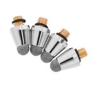 BUGUUYO 4 pièces Pointe de Stylet Filetage Externe Tissu Conducteur et Fibre Argentée Résistante à Usure Embouts de Rechange pour Stylo Capacitif Précision Tactile et Haute Durabilité