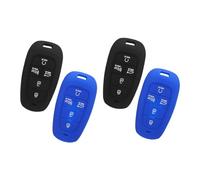 BUGUUYO 4 Pièces Silicone Key Fob Cover For Button Smart Remote Case With Precise Cutouts Shock-resistant And Anti-scratch Protection For Everyday Use