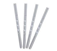 BUGUUYO 4 Pièces Tiges de Support pour Appuie-tête Droit Métal Remplacement pour Siège Auto et Siège RV Réglables pour Confort et Protection du Cou