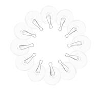 BUGUUYO 40 pièces Lot de Crochets Adhésifs Transparents pour Plafond et Mur Disques Autocollants Petits Supports pour Décoration Festive Mariage Anniversaire sans Perçage Réutilisables et