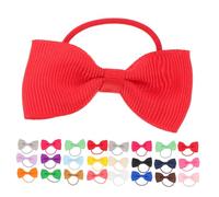 BUGUUYO 40 Pièces Pet Bows for Small Dogs Bowknot Hair Accessories with Elastic Bands Stylish Puppy Hair Bows for Yorkie Poodle Maltese Grooming and Dress Up