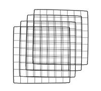 BUGUUYO 4pièces Cloison Détachable pour Animaux De Compagnie Panneaux Épais pour Cage à Chiens Et Chats Accessoire De Clôture DIY Noir