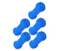 BUGUUYO 5 Pièces Fournitures de Formation de Chien interactif Jouets pour Chiens entraînement avec Brosse à dent Jouets de Nettoyage des Dents à mâcher pour Animaux de Compagnie Blue