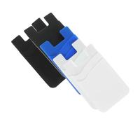 BUGUUYO 5 pièces Porte Adhésif Silicone Double pour Téléphone Lot de Noirs Blancs Bleu Profond Rangement Pratique de de Crédit et Identité