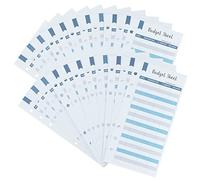 BUGUUYO 50 feuilles Budget Pratiques Cartes Budget pour Gestion de Trésorerie Planificateur pour Maison et Voyage