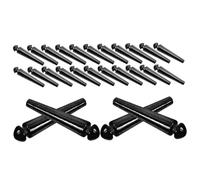 BUGUUYO 50 pièces Accessoires de Jeu de Cribbage en Métal Traditionnels Robustesse et Portabilité pour Famille et Voyage Noir