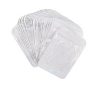 BUGUUYO 50 Pièces Aimez Le Sac Auto-scellant Baggies De Bijoux Mini Sachet Autocollant Sac De Coeur De Fête De Bonbons Transparent