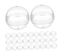 BUGUUYO 50 Pièces Capsules Transparentes Vides pour Machines pour Surprise