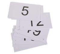 BUGUUYO 50 Pièces Dossards de Course Numérotés 1 à 50, 17 X 9,4 Cm, Matériau Indéchirable, Pré-perforés, avec Trous pour Épingles de Sûreté - pour Compétitions D’athlétisme et Marathons