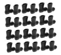 BUGUUYO 50 pièces Mini Chaussures Miniatures Plastique pour Poupées Bottes de Noël Colorées Accessoires de Décoration pour Jouets pour Personnaliser Vos Figurines