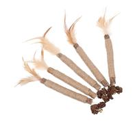 BUGUUYO 5pièces Bâtonnets à Mâcher pour Chat Naturel Jouets Dentaires Interactifs pour Anxiété Et Favoriser La Santé des Félins