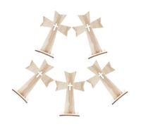 BUGUUYO 5pièces Croix Debout pour Décoration De Table De Première Communion Collection Religieuse Artisanat pour Maison Et Église