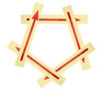 BUGUUYO 5pièces Stickers Flèche Réfléchissants Auto-adhésifs Imperméables pour Boîte aux Lettres Décalcomanies Directionnelles Amovibles pour Marquage Extérieur Visibilité Nocturne