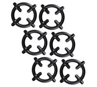 BUGUUYO 6 Pièces étagère pour cuisinière à gaz support de poêle grille de cafetière support de plaque de cuisson à gaz réducteur d'anneau de cuisinière à Métal brûleur