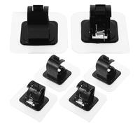 BUGUUYO 6 pièces Lot de Supports Tringle à Rideau sans Perçage Auto-adhésifs Crochets Robustes pour Fixation Murale Maintien Stable et Amovible pour Rideaux Vivre