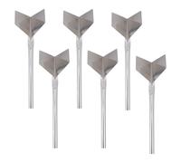 BUGUUYO 6 Pièces Truelle Angle Extérieur Acier Inoxydable Lot de Outil de Finition Ergonomique pour Enduit et Plâtre pour Cloisons Sèches et Maçonnerie