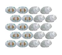 BUGUUYO 80 Patchs Protège-Oreilles Imperméables Jetables pour Bébé 44 X 68 CM Noyau en Coton Jaune et Coton Blanc Doux Peau Protection pour Bain Natation