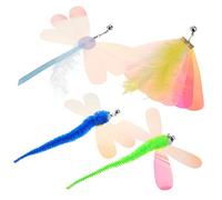 BUGUUYO 8pièces Recharge pour Jouets à Chat Interactive avec Plumes Et Accessoires Colorés pour Instinct De Jeu des Félins