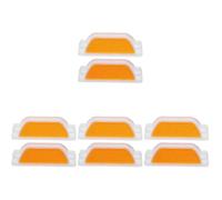 BUGUUYO 8pièces Réflecteurs Routiers Réfléchissants Pour Sécurité De Trafic Marqueurs De Route Rectangulaires Pour Entrée De Garage Et Délimitation Des Voies Haute Visibilité