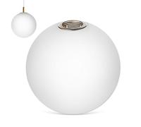BUGUUYO Abat-jour Globe Verre Blanc Remplacement pour Lustres et Lampes Murales Verre Dépoli Sphérique Diffuseur Lumineux Antireflet Design Simple et Décoratif