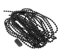 BUGUUYO Accessoires à Pom Noir pour de Chaîne Rideaux Stores et Billes Robuste avec Rallonge Plafond pour Usage Quotidien et Ventilateur