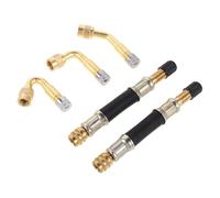 BUGUUYO Adaptateur de Valve pour Pompe à Vélo en Métal Rallonge 90° pour Chambre à Air Kit 1 Pièce Fixation Étanche Rallonge de Valve pour Vélo et Scooter Accessoire de Gonflage