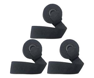 BUGUUYO Ancre de Porte Robuste pour Bande de Résistance, Lot de 3, PVC Noir