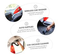 BUGUUYO Aspirateur Voiture Portable sans Fil USB Rechargeable Aspirateur à Main Puissant pour Auto et Maison Câble Nettoyage Facile Poussière Miettes Poils