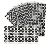 BUGUUYO Autocollants Chiffres Ronds 1 Pouce Étiquettes Numérotées Autocollantes 20 Pièces Adhésif Résistant et Étanche pour Inventaire Organisation Maison Bureau et Événements