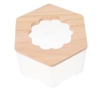 BUGUUYO Bac à Litière pour Hamster Cochon d'Inde Gerbille Bain de Sable Compact en Toilette Multifonctionnelle pour Petits Animaux Facile à Nettoyer Adapté aux Cages pour Chinchilla Lapin