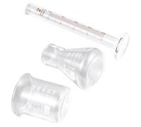 BUGUUYO Bécher 50 Ml Transparent Gradué Flacon Conique 50 Ml Éprouvette Graduée 10 Ml Outil de Mesure Précis pour Expériences Scientifiques Usage Domestique et Pâtisserie