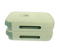 BUGUUYO Boîte à Œufs Réfrigérateur Avec Couvercle Conteneur De Rangement Pratique Pour Œufs Design Coulissant Empilable Et Ventilé Vertes