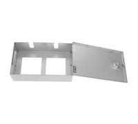 BUGUUYO Boîte de Prise Type Acier Inoxydable Coffret Étanche et Antivol avec Clés pour Prises Murales Protection Sécurisée pour Intérieur et Extérieur