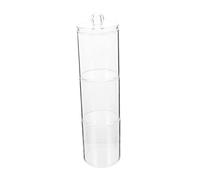 BUGUUYO Boîte De Rangement en Coton Cosmétique à Trois Couches Plastique Transparent Couvercle pour Salle De Bain Organisation Cosmétiques Bijoux Petits Objets