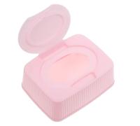 BUGUUYO Boîte Lingettes Humides avec Couvercle Rabattable Anti-poussière Distributeur Garçon Fille Organisateur Pratique pour Maison et Voyage Rangement Coton Démaquillant Rose